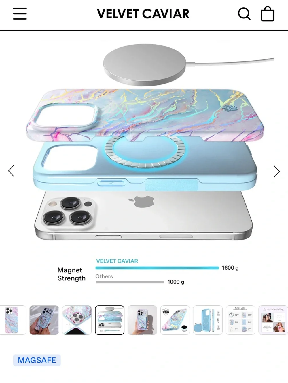 NWT Velvet Caviar iPhone 15 Pro Max case